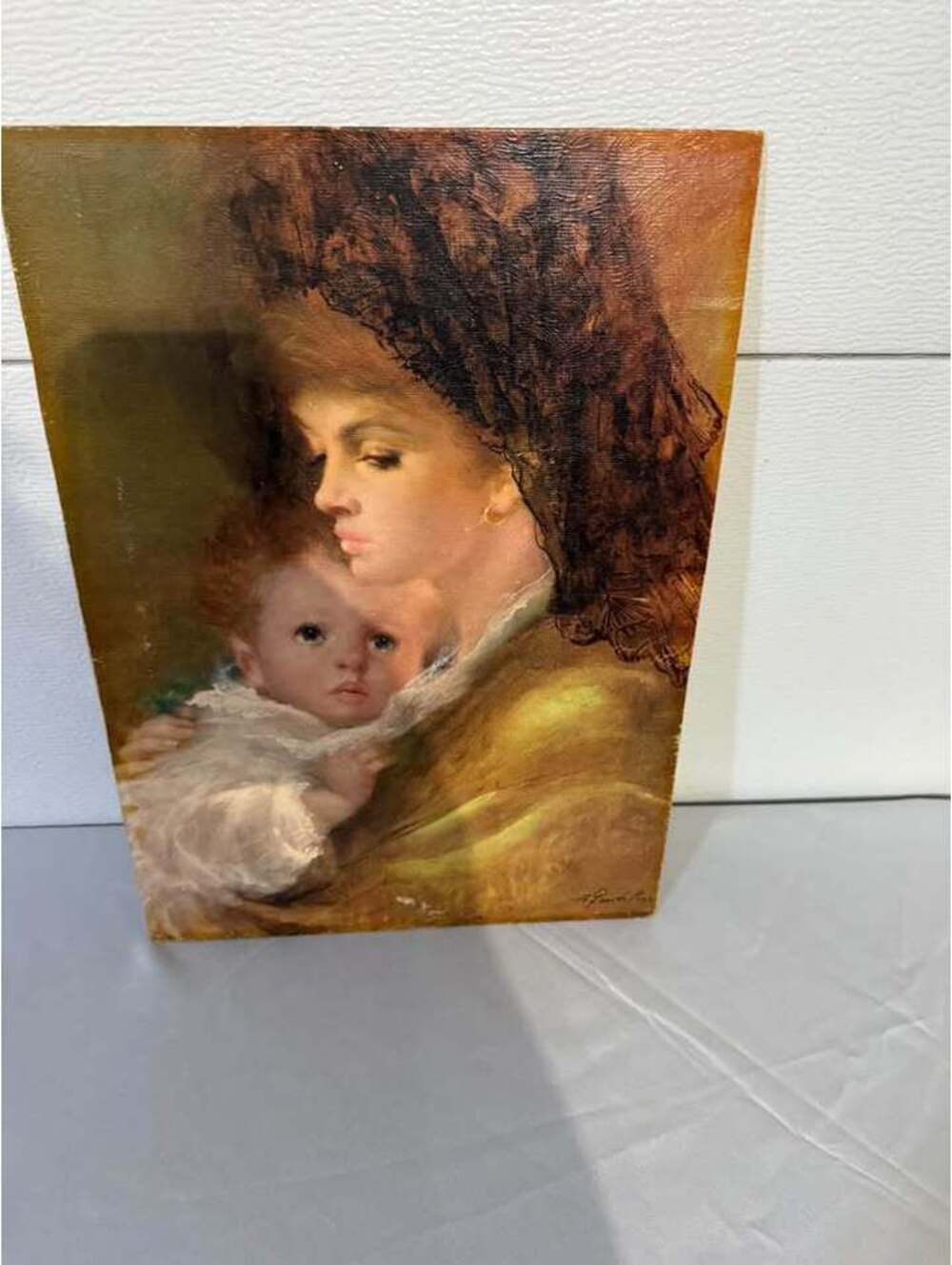 A. Gentilini Mother and Child Oil Painting print